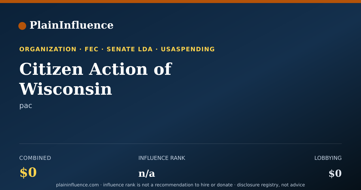 Shareable card for Citizen Action of Wisconsin