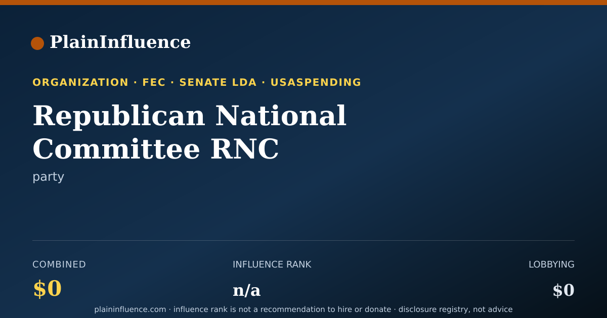 Shareable card for Republican National Committee RNC