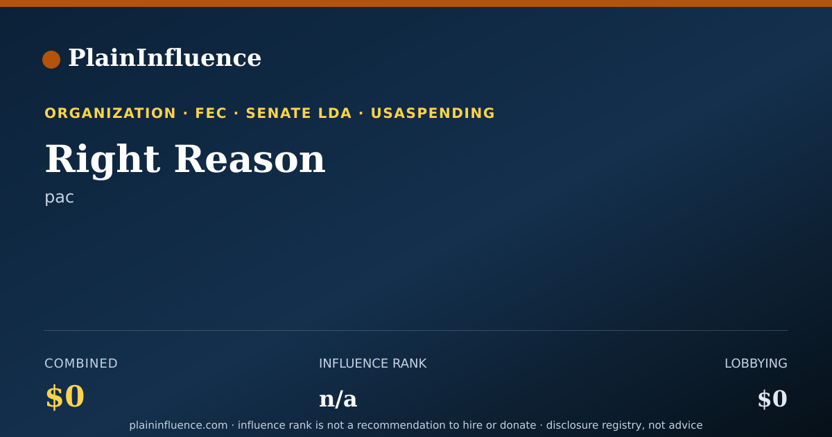 Shareable card for Right Reason