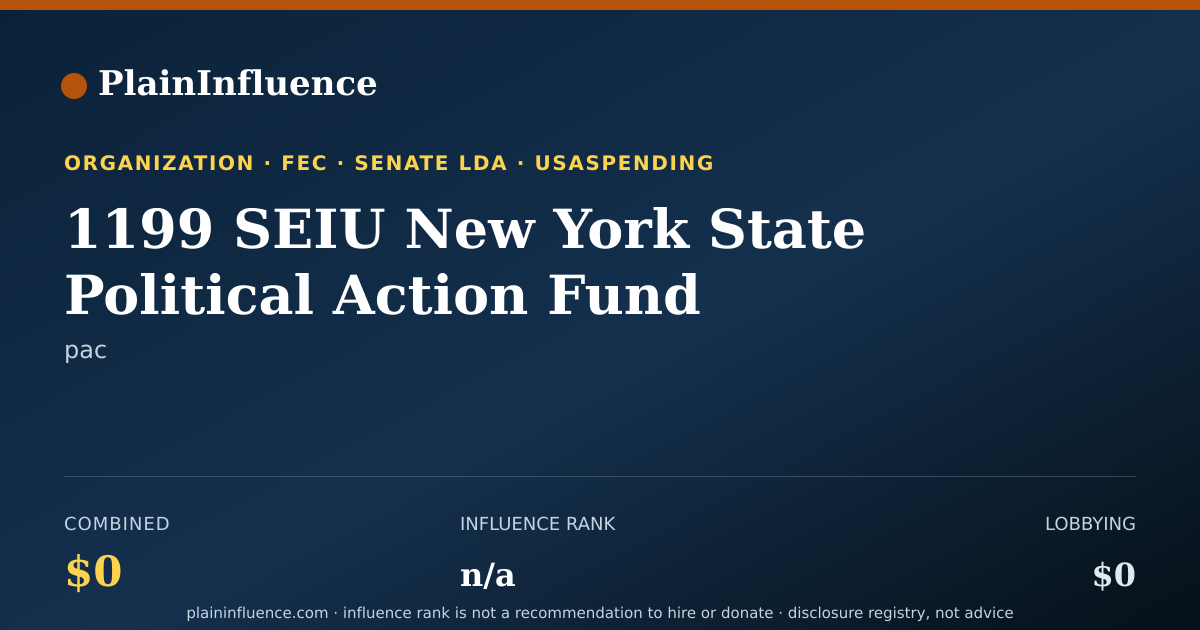 Shareable card for 1199 SEIU New York State Political Action Fund