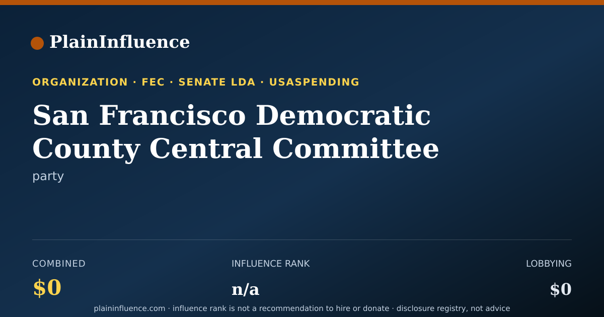 Shareable card for San Francisco Democratic County Central Committee
