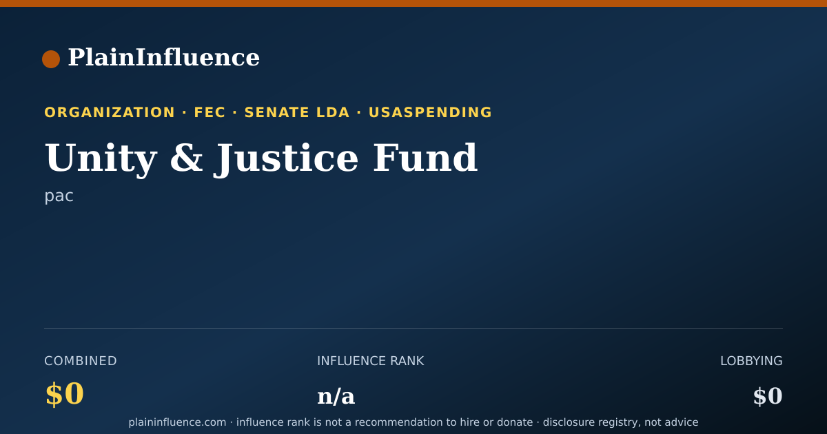 Shareable card for Unity & Justice Fund