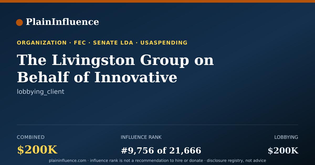 Shareable card for The Livingston Group on Behalf of Innovative Vaccine Technologies