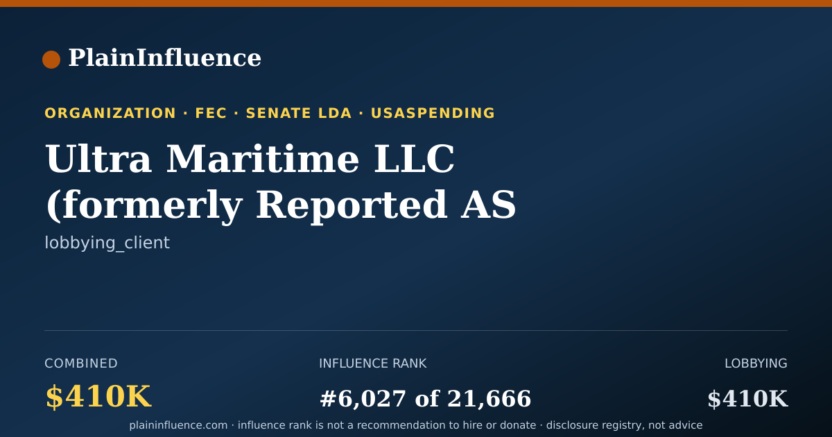 Shareable card for Ultra Maritime LLC (formerly Reported AS Ultra Electronics Defense INC)