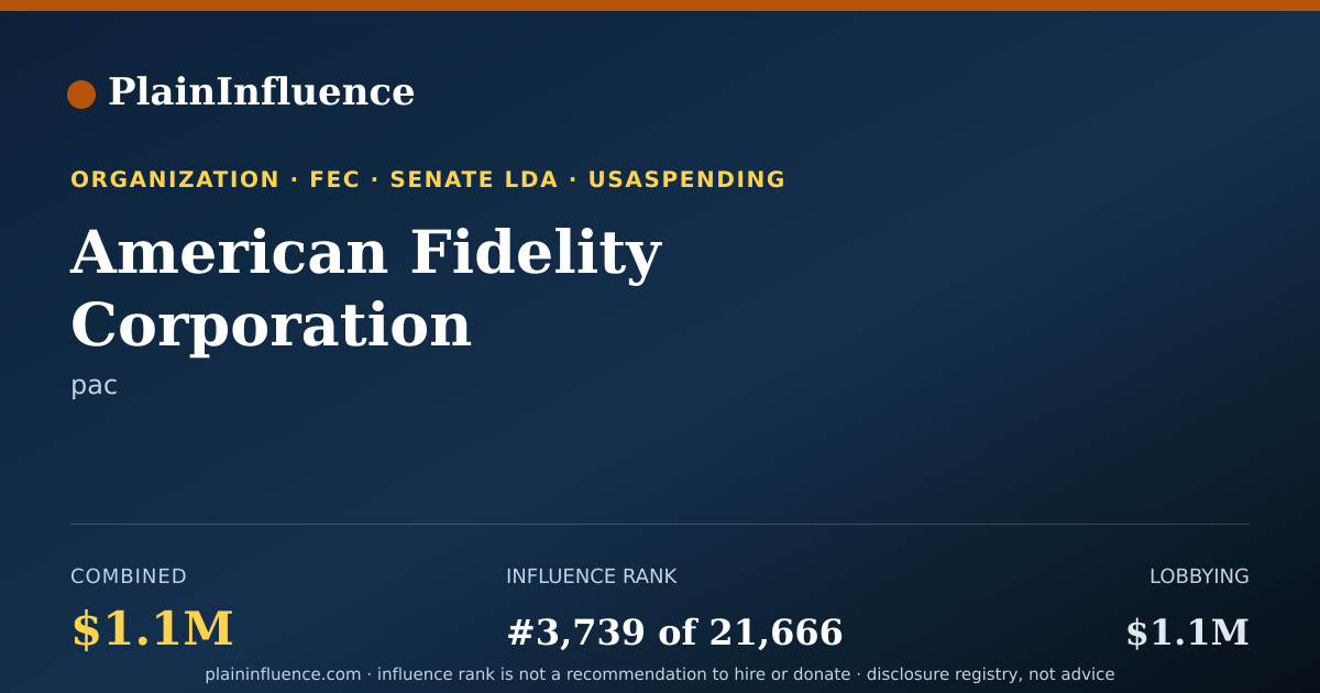 Shareable card for American Fidelity Corporation