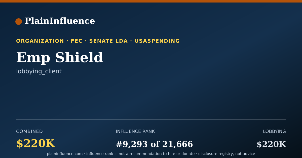 Shareable card for Emp Shield