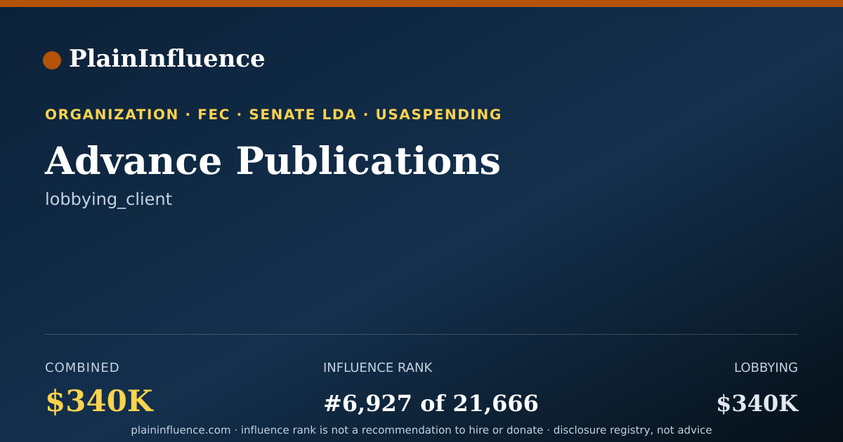 Shareable card for Advance Publications