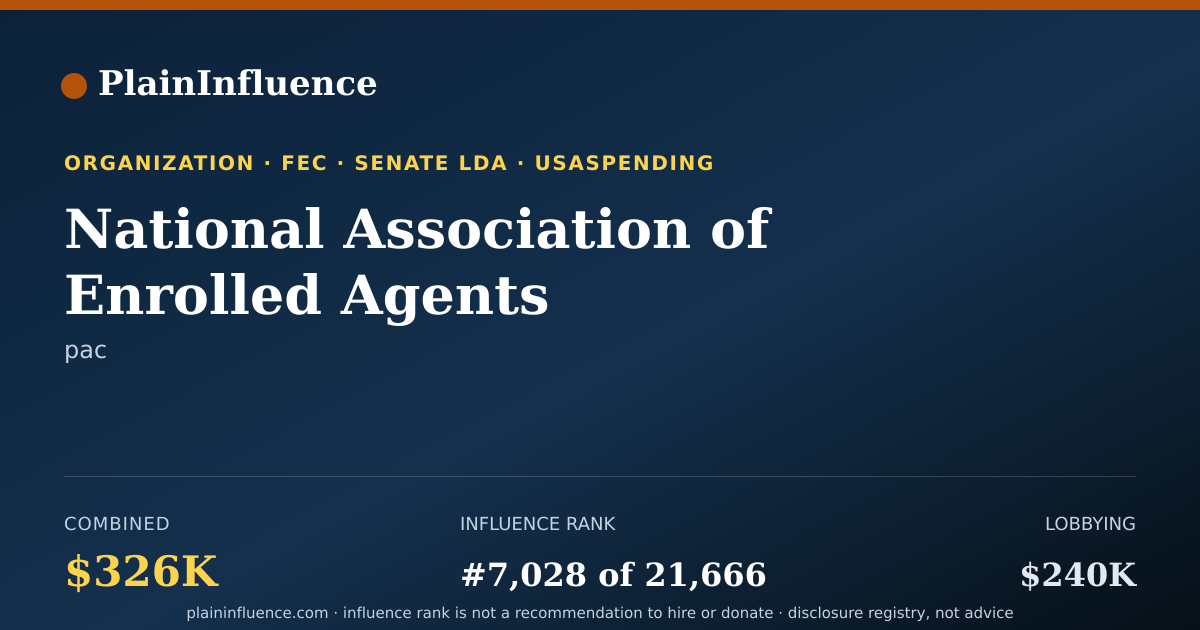 Shareable card for National Association of Enrolled Agents