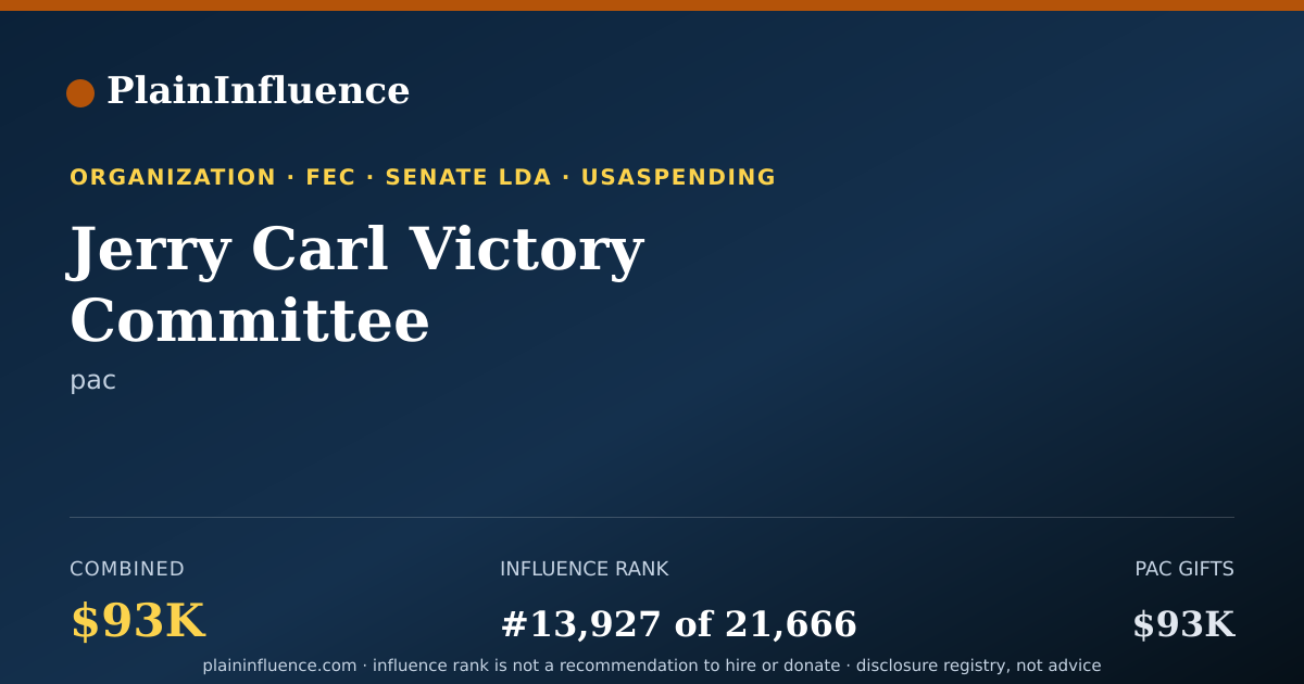 Shareable card for Jerry Carl Victory Committee