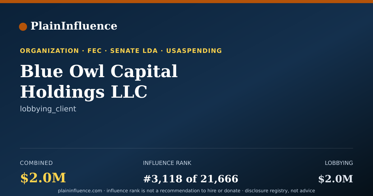 Shareable card for Blue Owl Capital Holdings LLC
