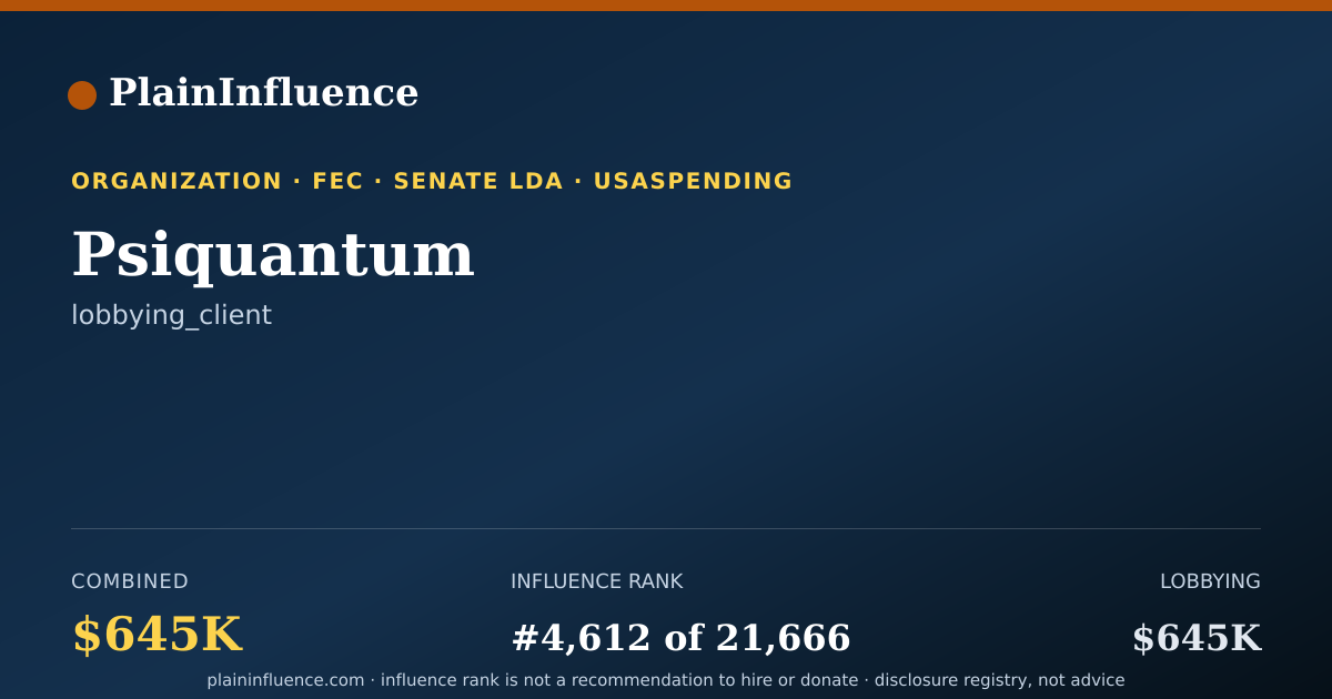 Shareable card for Psiquantum