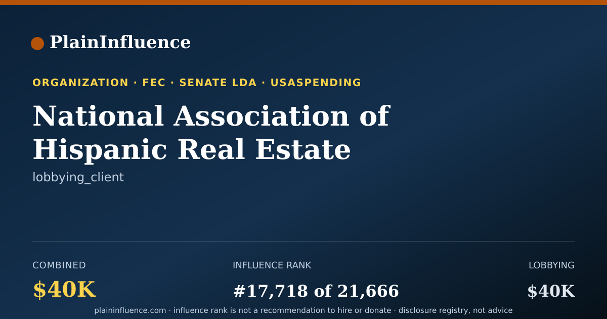 Shareable card for National Association of Hispanic Real Estate Professionals