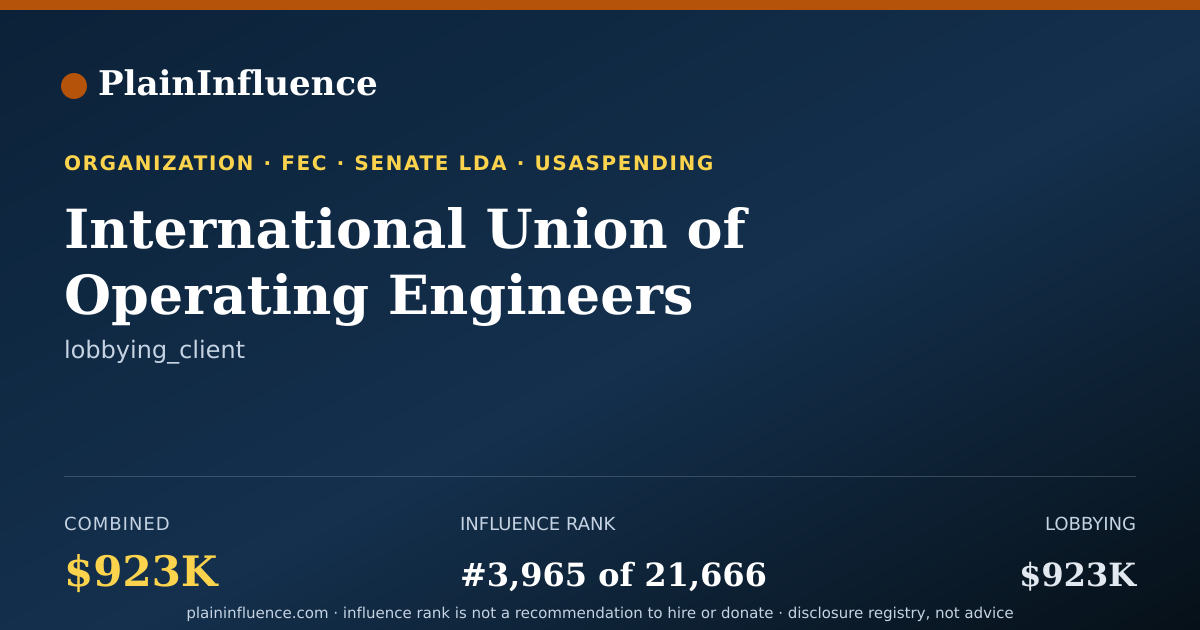 Shareable card for International Union of Operating Engineers