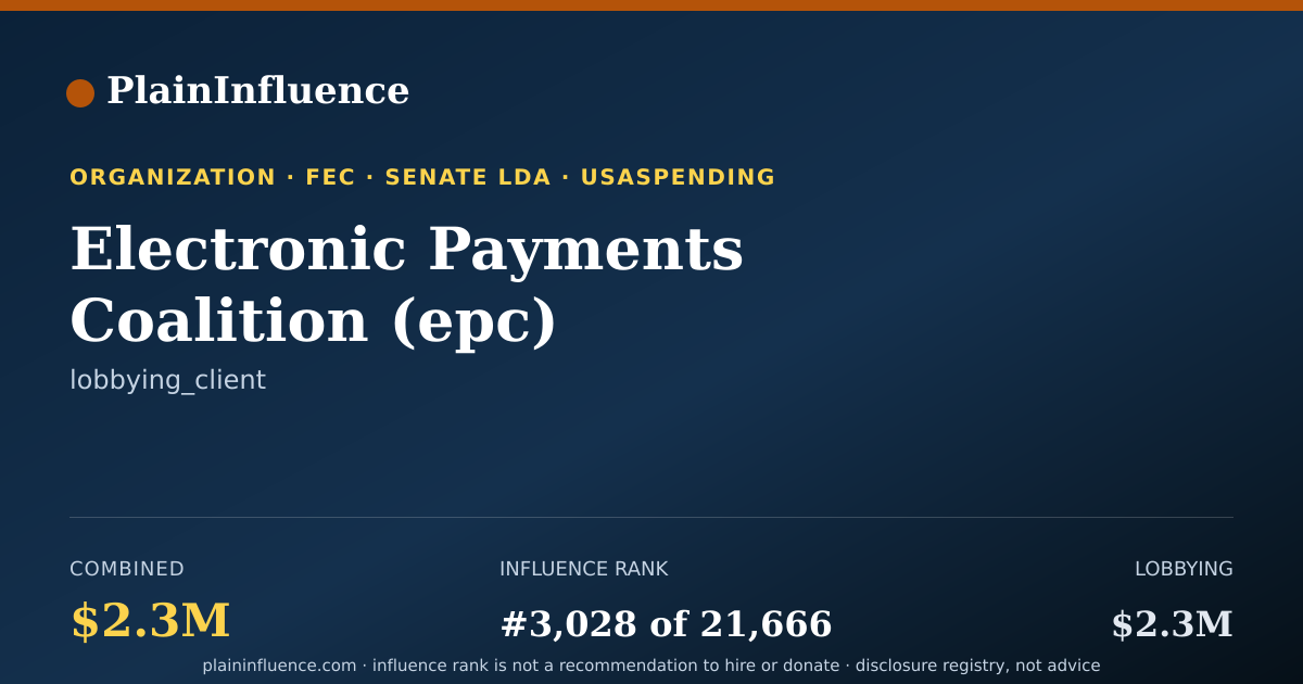 Shareable card for Electronic Payments Coalition (epc)