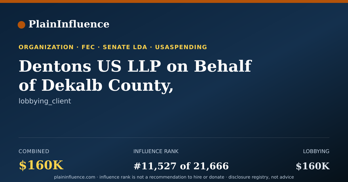 Shareable card for Dentons US LLP on Behalf of Dekalb County, Georgia