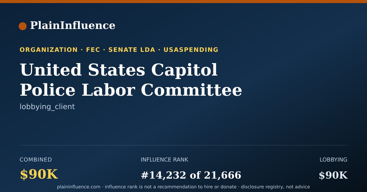Shareable card for United States Capitol Police Labor Committee