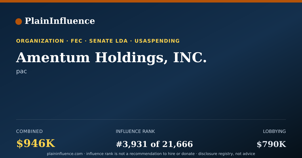 Shareable card for Amentum Holdings, INC.
