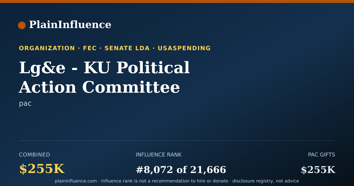 Shareable card for Lg&e - KU Political Action Committee