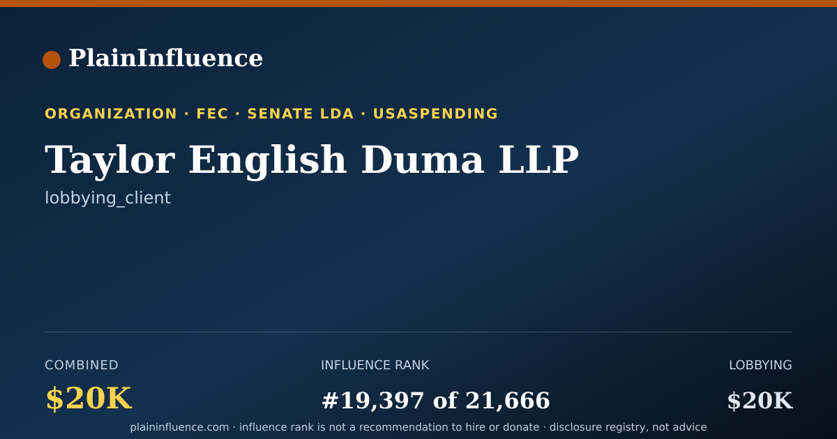 Shareable card for Taylor English Duma LLP