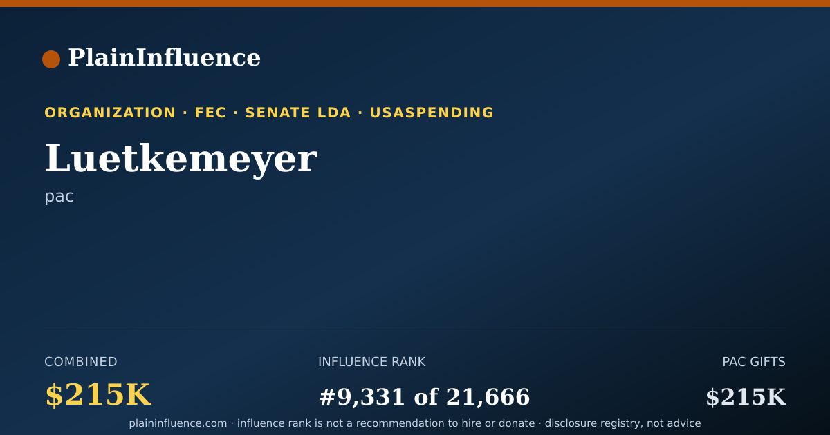 Shareable card for Luetkemeyer