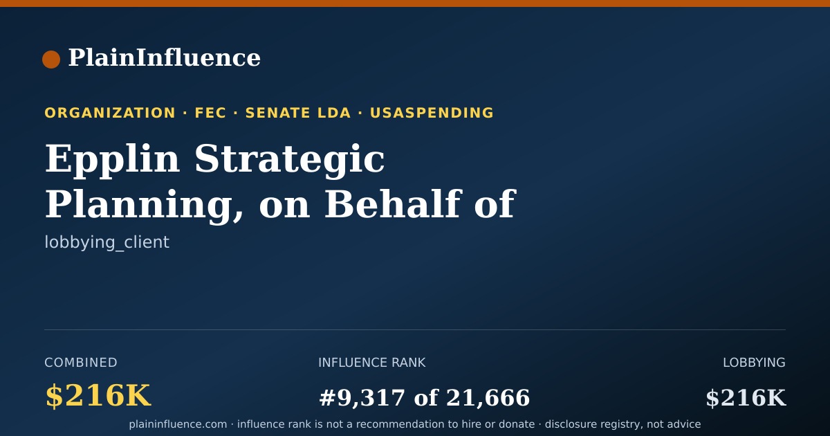 Shareable card for Epplin Strategic Planning, on Behalf of Kreindler &amp; Kreindler