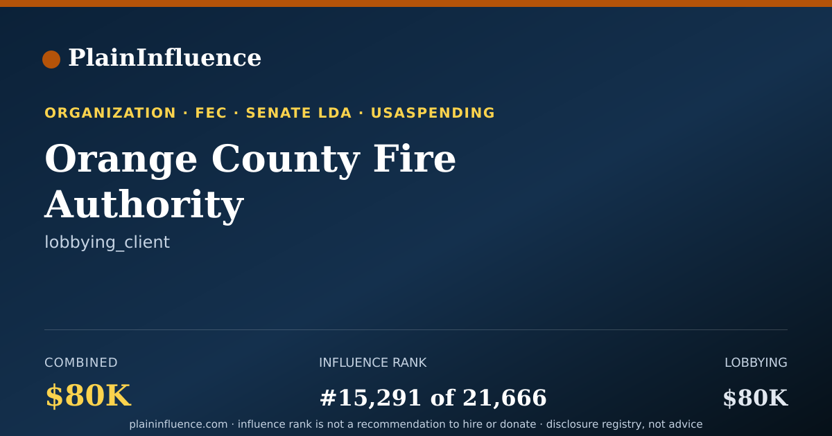 Shareable card for Orange County Fire Authority