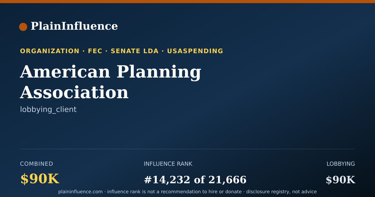 Shareable card for American Planning Association