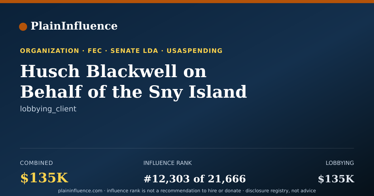 Shareable card for Husch Blackwell on Behalf of the Sny Island Levee Drainage District