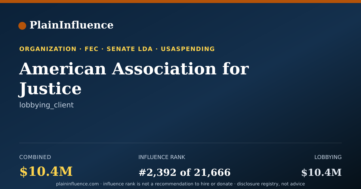 Shareable card for American Association for Justice