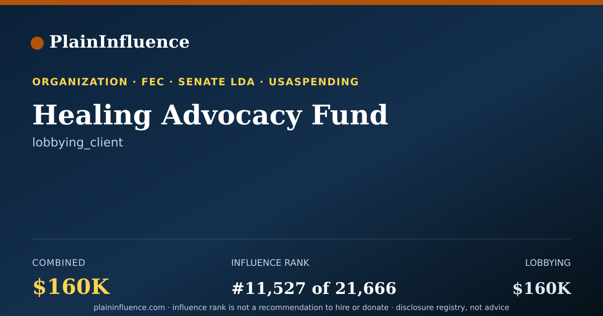 Shareable card for Healing Advocacy Fund