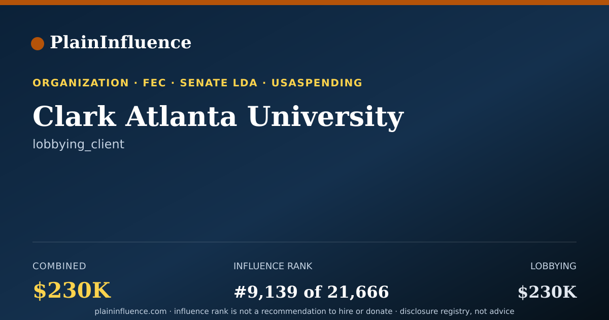 Shareable card for Clark Atlanta University