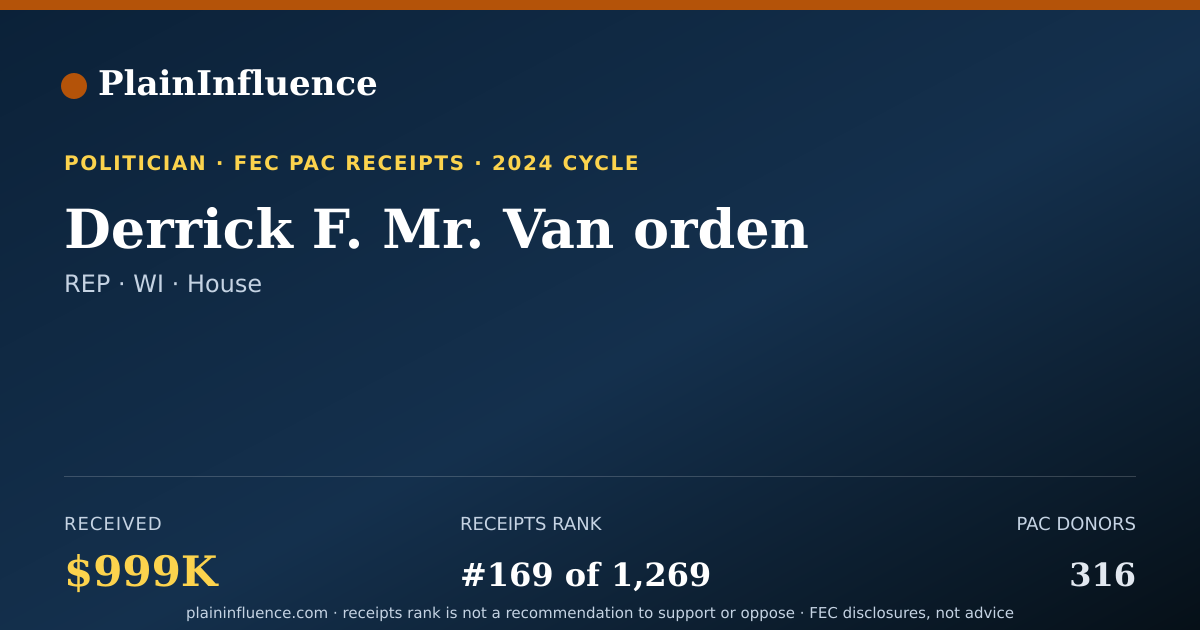 Shareable card for Derrick F. Mr. Van orden