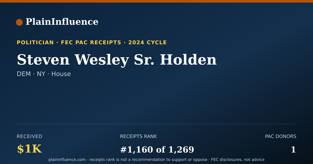 Shareable card for Steven Wesley Sr. Holden
