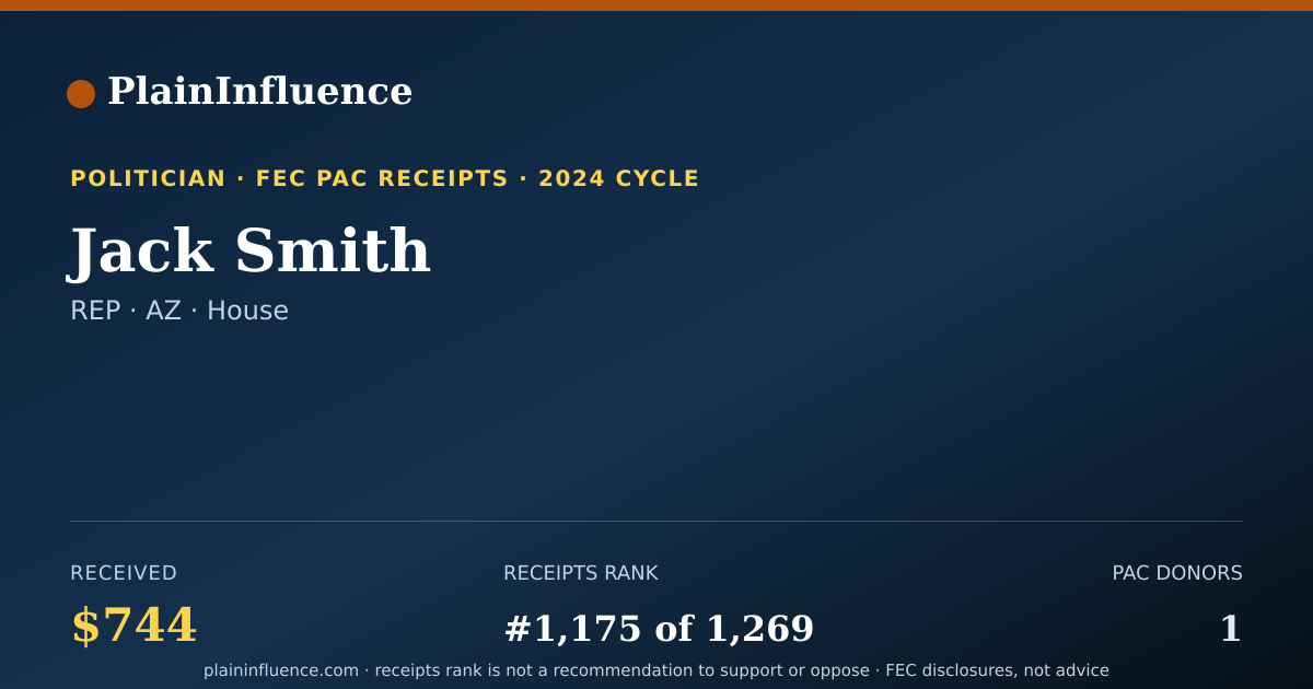 Shareable card for Jack Smith