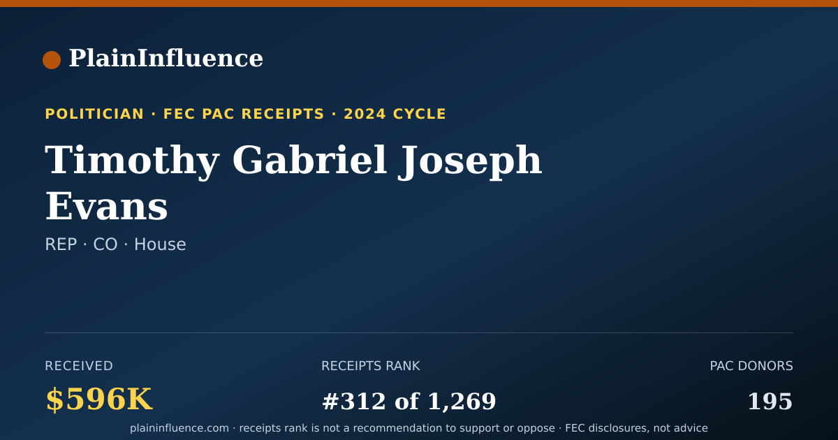 Shareable card for Timothy Gabriel Joseph Evans