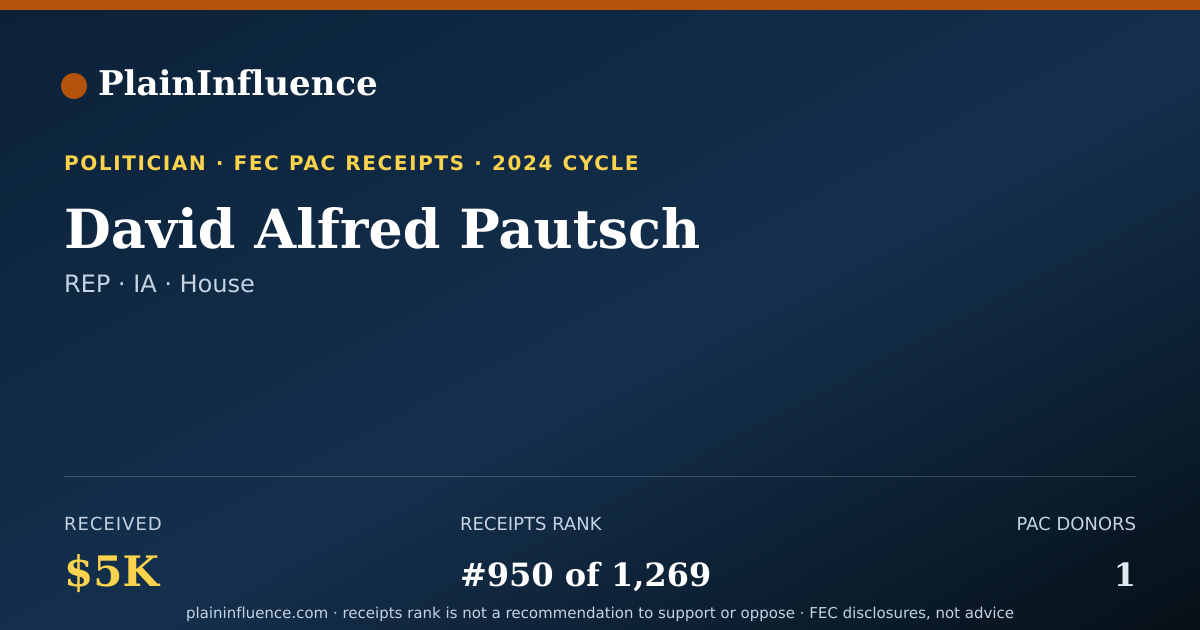 Shareable card for David Alfred Pautsch
