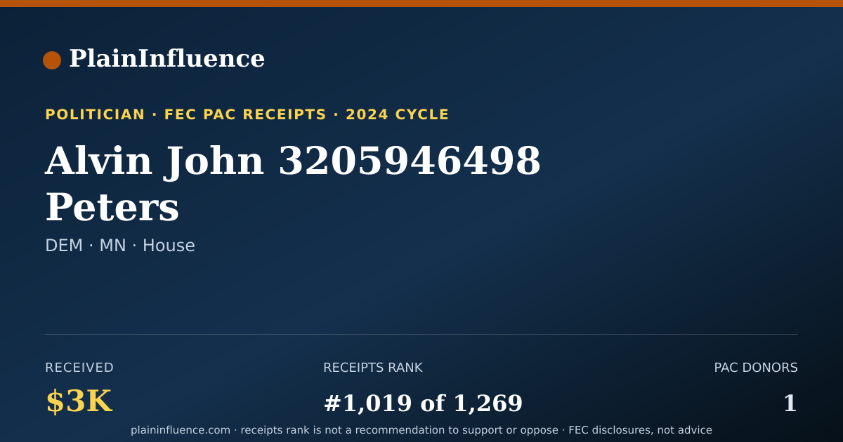 Shareable card for Alvin John 3205946498 Peters
