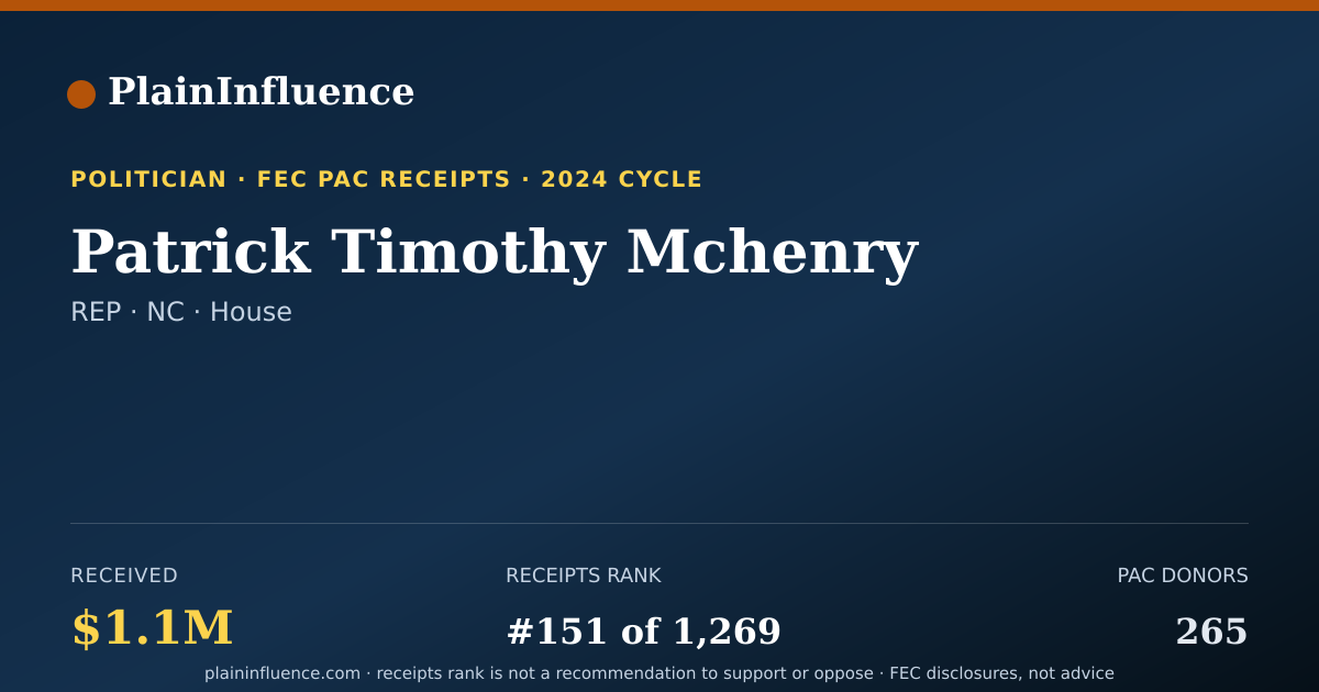 Shareable card for Patrick Timothy Mchenry