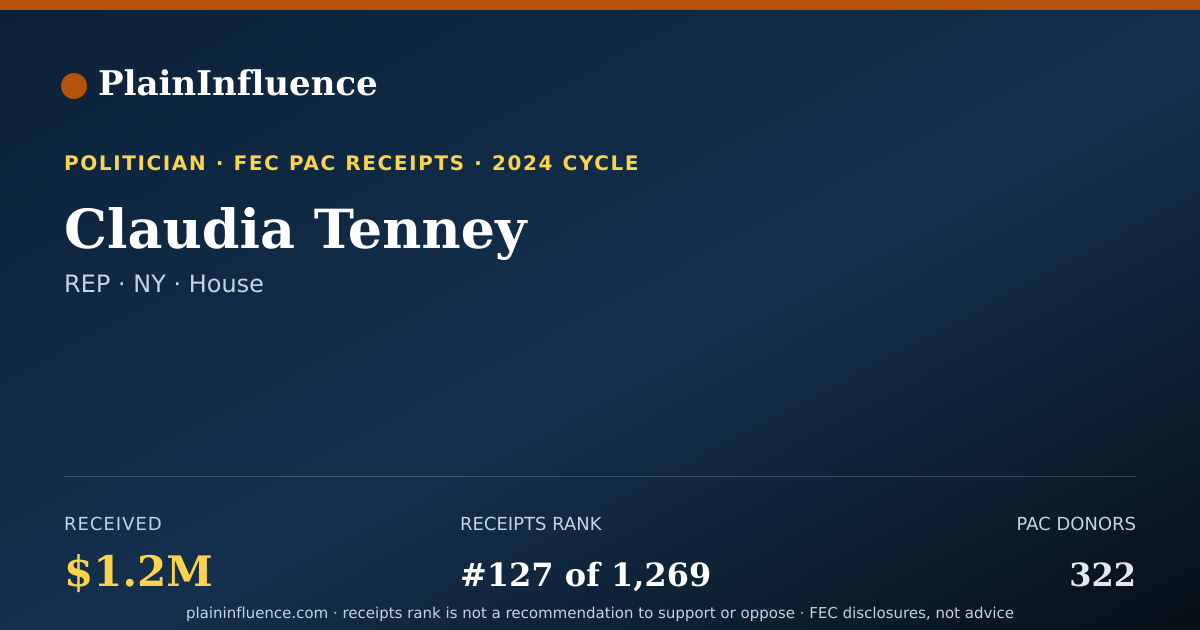 Shareable card for Claudia Tenney
