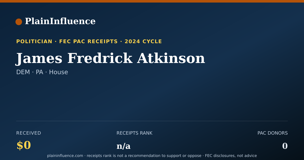 Shareable card for James Fredrick Atkinson