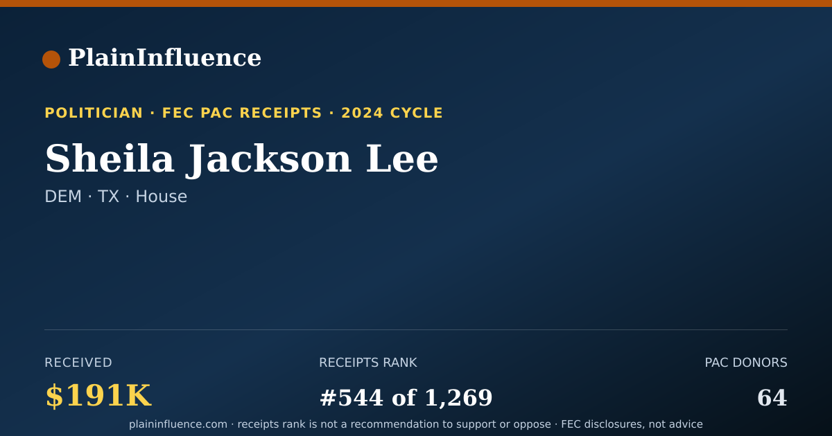 Shareable card for Sheila Jackson Lee