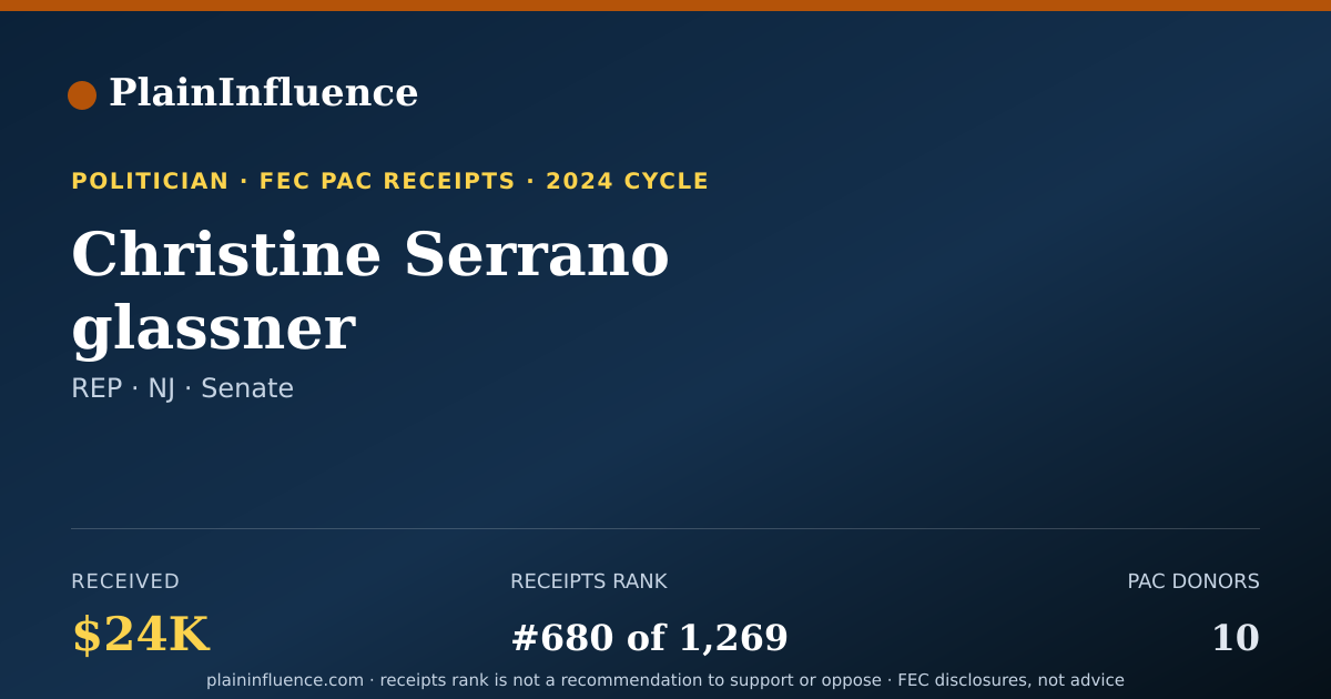 Shareable card for Christine Serrano glassner