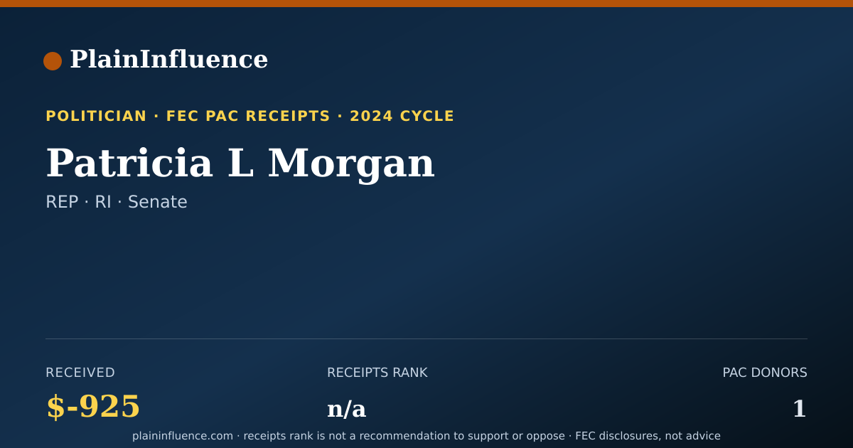 Shareable card for Patricia L Morgan